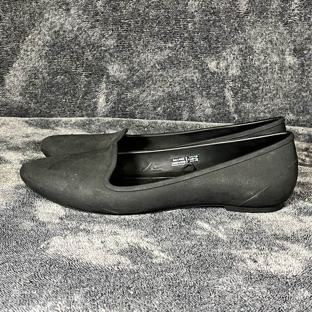 Crocs Eve Flat Ballet Women's 6 Black Slip Comfort Pointed Toe Shoes